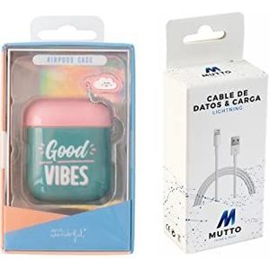 Set Airpods Good Vibes + USB Lightning datakabel