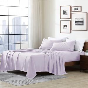 Cathay Home Essentials Ultra zachte hypoallergene rimpelbestendige dubbel geborsteld microvezel beddengoed lakenset, lavendel, 3 stuks, Twin