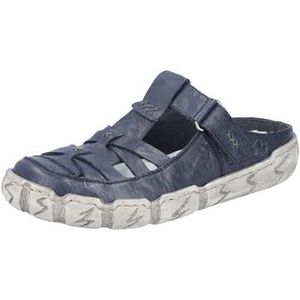 Rieker Damesslippers L0396, slip-on, blauw, 36 EU