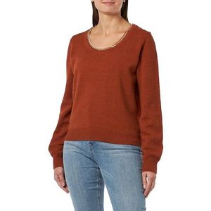 NALLY Dames gebreide trui 11025374-NA02, donkere kamel, M/L, donkere kameel, M/L