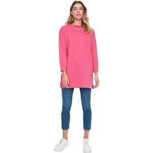 Trendyol Dames rechte lange mouwen regular hijab-sweatshirt, roze, M