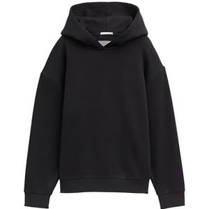 TOM TAILOR Oversized hoodie sweatshirt met print op de rug, 36423 - Heavy Black, 152