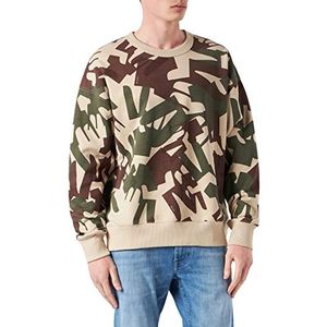 G-STAR RAW Oversized sweatshirt voor heren, meerkleurig (Dk Brick Peacehand C365-d032), M