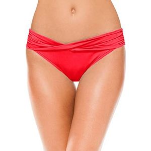 Seafolly Twist Band Hipster Bikinibroek voor dames, rood (Chilli Chilli), 40 NL