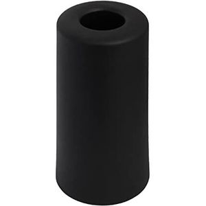Protect-IT | vloer deurbuffer / deurstopper hoogwaardig Rubber zwart | diameter Ø 40 x 75 mm | voor vastschroeven