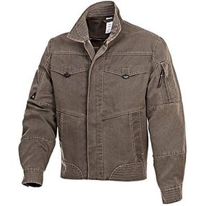 BP 1884-585-41-41/43 Stofmix, opstaande kraag met zakken, werkjas voor mannen, 65% polyester/35% katoen, Havanna, 41/43 maat