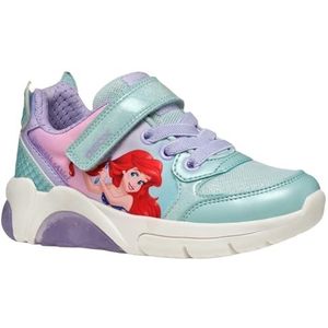 Geox Meisje J Fadinlight Girl B Sneakers, Watersea Lilac, 24 EU