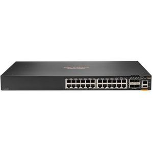 HPE - Aruba 6200F - Netwerkschakelaar - Zwart - 24G Klasse4 PoE 4SFP+ 370W
