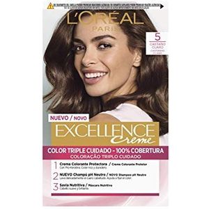 Permanente Kleur Excellence L'Oreal Make Up Lichtbruin Nº 5