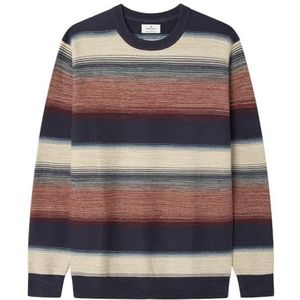 Springfield Nieuw structuurhemd met boomborduurwerk, oranje, maat L