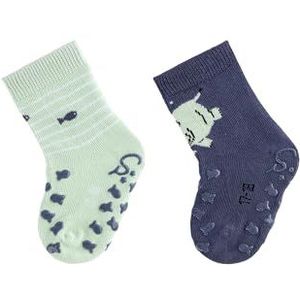 Sterntaler ABS kruipsokken dubbelpak nijlpaard, mintgroen, 18 EU