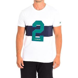 La Martina - Men's regular-fit cotton t-shirt, Optic White, Man, 4XL