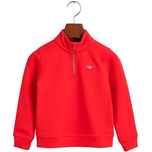 GANT Unisex kinderen Shield Half Zip Sweat Sweatshirt, rood (bright red), 92