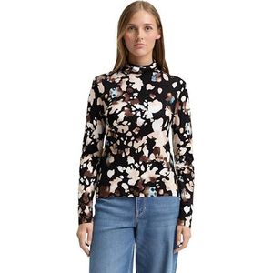 Tom Tailor - Colshirt - Abstract Print - Lange Mouwen - Regular Fit