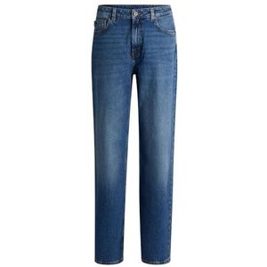 Jeans - Lichtblauw - Straight Fit - Hoge Taille - Lange Lengte