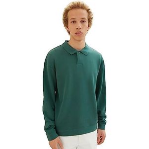 TOM TAILOR Denim Sweatshirt voor heren, 10778 - Hunter Green, L
