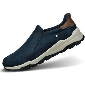 bugatti Heren Slip On met hiking-touch in casual comfortabele look slipper, donkerblauw, 42 EU, donkerblauw, 42 EU