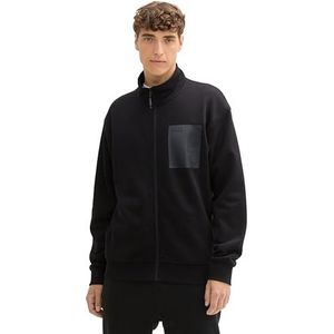 TOM TAILOR Denim Sweatjack voor heren, 29999 - Black, XXL