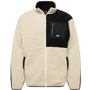 Mavi Heren Zip Up Sweatshirt, ecru, medium, ecru, M