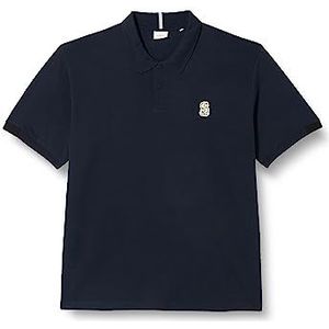 s.Oliver Big Size Poloshirt voor heren, korte mouwen, blauw, maat 3XL, blauw, 3XL