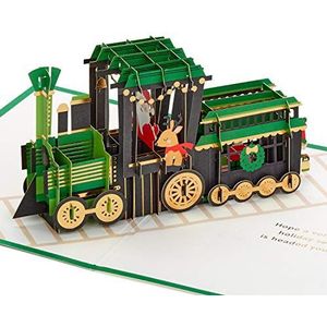 Hallmark Signature Paper Wonder pop-up kerstkaart (kersttrein)