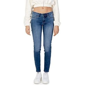 Pepe Jeans Soho Jeans Skinny Fit Mid Waist Denim voor dames, Blauw (Denim-hp1), 30W / 30L