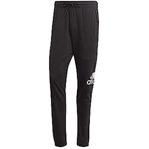 adidas Heren Essentials Single Jersey Tapered Badge of Sport Pants, black, XL