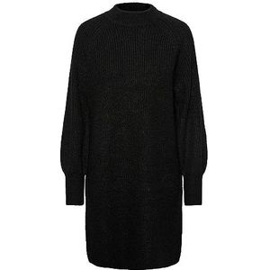 Bestseller A/S Dames Pcnatalee Ls O-hals Knit Dress Noos Bc Jurk, zwart, L