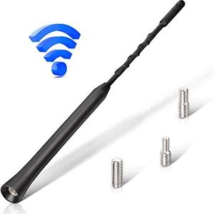 Eightwood Auto-antenne, autoradio, dakantenne, 23 cm, universele vervanging, autoantenne met krachtige FM/Dab ontvangstfunctie