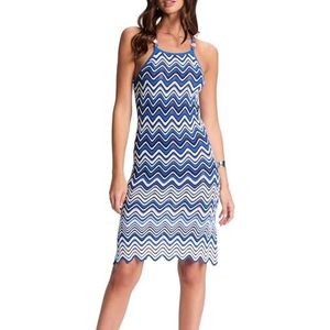 Morgan Rechte gebreide jurk met sieraden, Saffier M, S