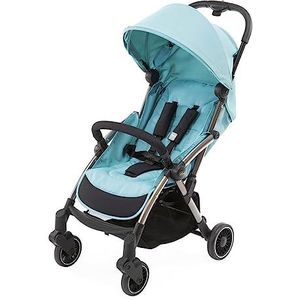 Chicco Cheerio kinderwagen, Lichte en compacte buggy van 0 maanden - 15 kg, Opvouwbaar en verstelbaar met slaapstand, Automatische sluiting in s1 beweging, Zonnekap en regenhoes, lichtblauw/Hydra