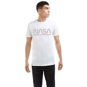 Nasa Insignia T-shirt voor heren, Kleur: wit, M