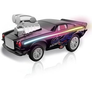 TACHAN! TOYS opent de magie, TACHAN-Epic Racer zwart, voertuig R/C-6 lichtmodi, 2,4 GHz, oplaadbare USB 4-kanaals batterij, 15 km/u, +3 (CPA Toy Group 753T00907)