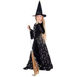 Boland - Kostuum Magische Heks voor kinderen, lange jurk met heksenhoed, verkleedkleding voor carnaval, Halloween of themafeest