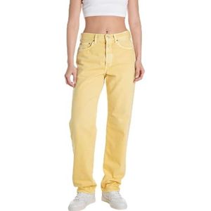 Replay Dames Straight Fit Jeans W9Z1 Eco Plus, 661 Daisy Yellow, 29W x 34L