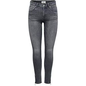 ONLY ONlKendell Life Reg Ankle Skinny Fit Jeans voor dames, grijs (medium grey denim), 26W x 30L