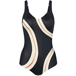 Triumph Dames Zomer Allure Op Badpak Uit één Stuk, Zwarte combinatie, 105B