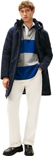 Tommy Hilfiger - Hooded Padded Winterjas - Navy - Winterjassen