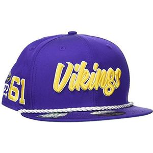 New Era Heren Minnesota Vikings Officiële Nfl Sideline Home 59Fifty Fitted Cap, Med Geel, 7 3/4