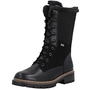Remonte - Fiber Grip - Veterlaarzen - Zwart - Winterlaarzen - Waterafstotend TEX-membraan