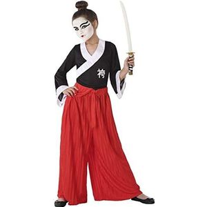 Atosa Japans Samurai-kostuum voor meisjes, kinderen, 5 tot 6 jaar