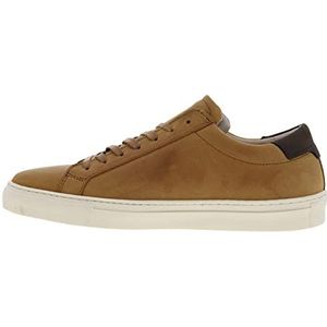 Jack & Jones JFWCOREY Leather NOOS Sneakers voor heren, cognac/detail: Cappucino Heel, 42 EU