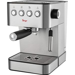 Sirge LUSSY koffiezetapparaat voor espresso, cappuccino en warme dranken gebruikt koffiepoeder en/of pads vermogen 850 watt. Italiaanse pomp met 15 bar met 3 filters inbegrepen