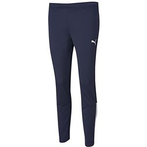 PUMA Women's Teamliga Training Pants, Peacoat White, Large