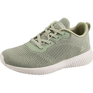 Skechers Bobs Squad Ghost Star Sneaker voor dames, Sage Reflecterende Engineered Knit, 36 EU