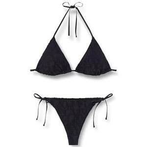 EMPORIO ARMANI Vrouw 3D Bold Logo Driehoek Bikini Zwart M, Zwart 3d Ea Logo, M