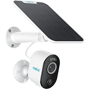 Reolink 5MP Beveiligingscamera op batterijen Argus 3 Pro+Zonnepaneel, dual-band wifi, Detectie mens/voertuig/dier, camera op zonne-energie voor buiten met PIR-bewegingsmelder,kleuren nachtzicht
