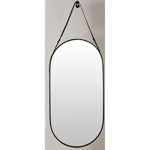 Lenfra Wandspiegel Oval Miami II ca. 50 x 100 cm zwart spiegel design spiegel spiegel