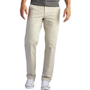 Lee Heren Extreme Motion Flat Front Regular Straight Pant, Steen, 38W / 29L