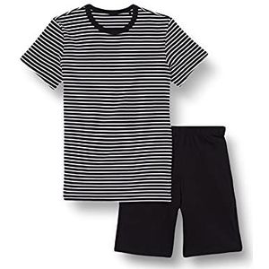 Schiesser Jungen kurzer Schlafanzug - Organic Cotton,zwart ,164